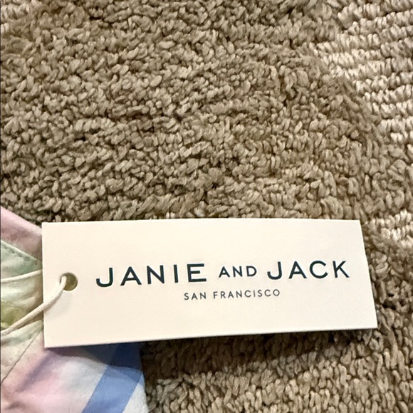 Janie and Jack Pastel Plaid Baby Onesie - Picture 4 of 5